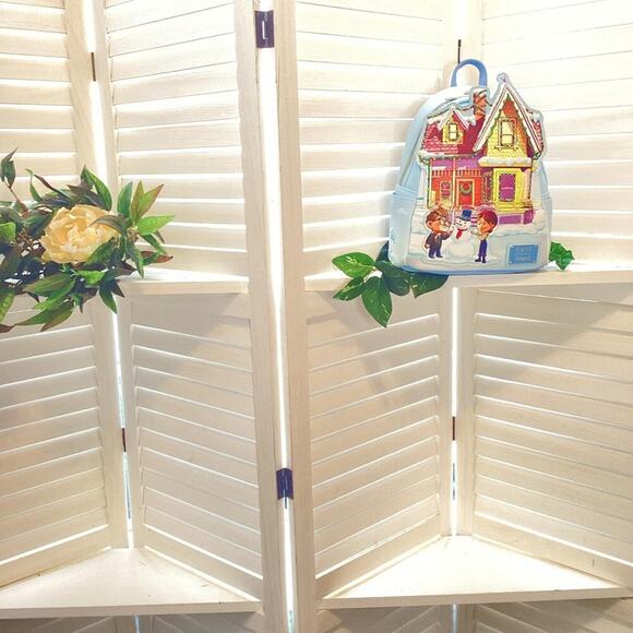 Loungefly Handbags - DISNEY PIXAR "UP" CHRISTMAS LIGHT UP HOLIDAY HOUSE BACK PACK